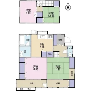 宮城県仙台市泉区泉ケ丘5【一戸建】の間取り