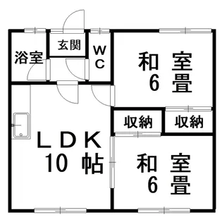 あきさとマンションA【2階】の間取り
