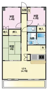 M Laurel Woods【3階】の間取り