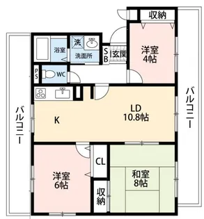 グランコート草加【3階】の間取り