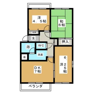 グランシャリオ【2階】の間取り
