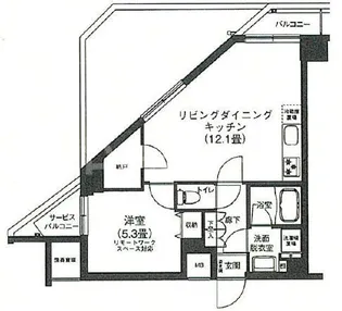 アイルプレミアム押上ノルド【5階】の間取り