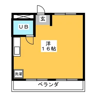 音聞ハイツ【4階】の間取り