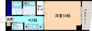 ラ・ペジブル金沢【8階】の間取り