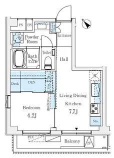 ソルテ千駄ヶ谷【2階】の間取り
