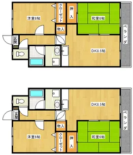 ファインモール【2階】の間取り