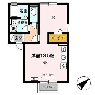 メゾン・グレイスB棟【2階】の間取り