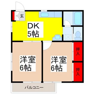 渡辺ハイツ【2階】の間取り