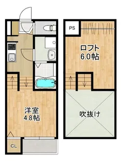 Modern Palazzo Isahaya S.R.【2階】の間取り