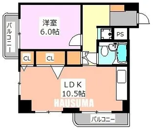 東京都北区豊島1【マンション】の間取り