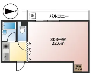 1Kの間取り画像