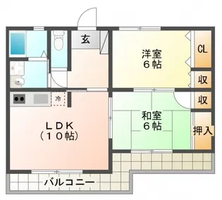 グリーンハイツヤマモ【1階】の間取り