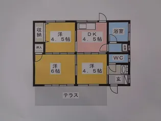 群馬県伊勢崎市中町【一戸建】の間取り