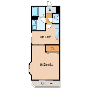 鴨江レジデンス【1階】の間取り