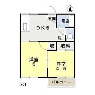 プランドール高屋【2階】の間取り