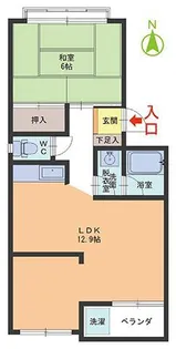 コーポ吉川【1階】の間取り