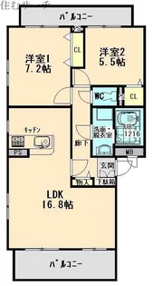 ラ レーヴ【1階】の間取り