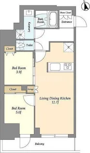 グランカーサ船堀II【11階】の間取り
