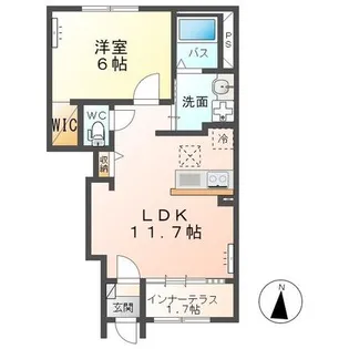 Rouge Plume(ルージュプルーム)【1階】の間取り