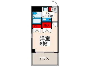 雨宮ハイツ【1階】の間取り