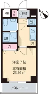 南海サザンコート行徳【4階】の間取り