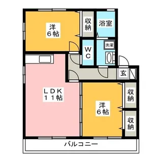 エクセル橘【2階】の間取り