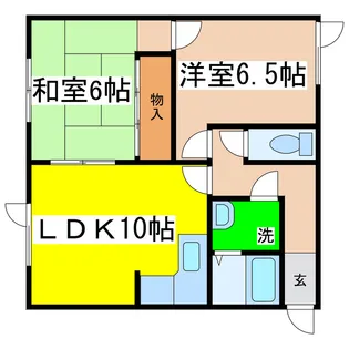 グリーンハウス(星が浦)【1階】の間取り