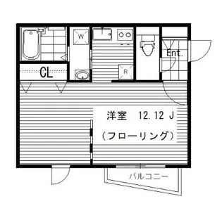モデュロール赤坂【2階】の間取り