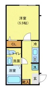 ラフィーネ上大岡【2階】の間取り