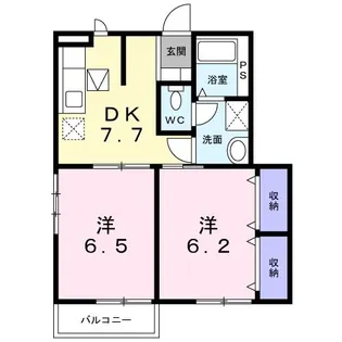 アヴニール A【1階】の間取り
