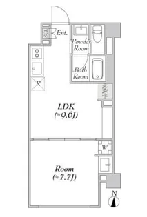 ルミーク北千住【1階】の間取り