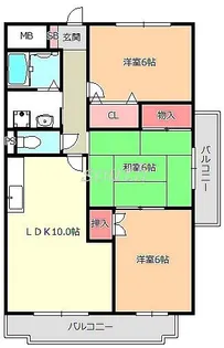 メゾン都【3階】の間取り