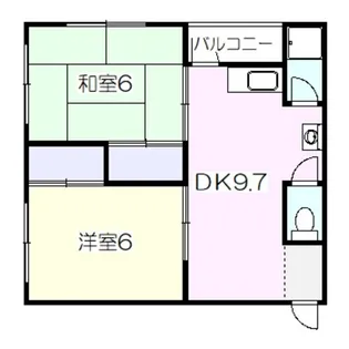 伊助ハイツ【3階】の間取り