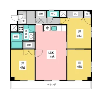 嶋崎ビル【4階】の間取り