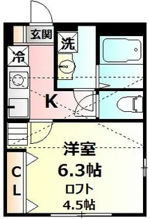 CASA ORISE I【2階】の間取り