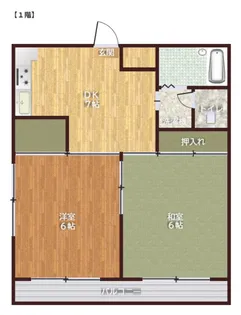 エルメゾン若葉【3階】の間取り