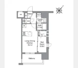 福岡県福岡市中央区清川2【マンション】の間取り