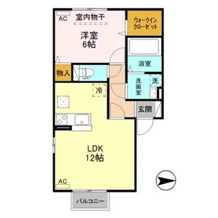 新潟県新潟市中央区女池上山2【アパート】の間取り