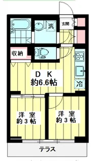 東京都杉並区清水2【マンション】の間取り