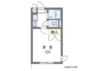 レオパレス上平間ACT【2階】の間取り