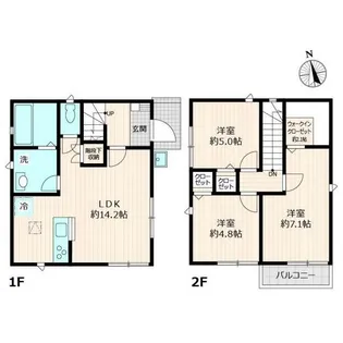 東京都足立区舎人2【一戸建】の間取り