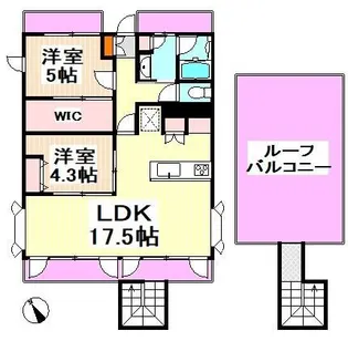 東京都世田谷区松原3【マンション】の間取り
