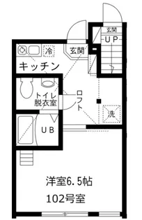 グランレイム神楽坂【1階】の間取り