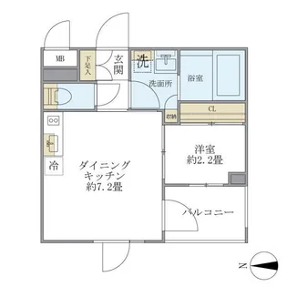 La Perla Nakano【1階】の間取り