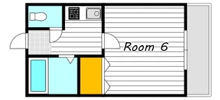 岡山県岡山市中区西川原【アパート】の間取り