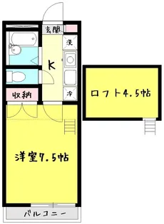 ルーチェブレス赤塚【2階】の間取り