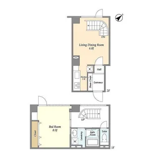東京都港区南麻布1【マンション】の間取り
