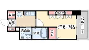 エステムコート梅田天神橋3アヴァンテ【3階】の間取り