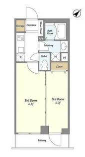 東京都渋谷区鶯谷町【マンション】の間取り