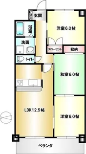ケルン白壁【1階】の間取り